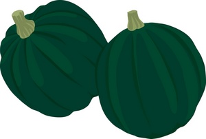 acclaim clipart: acorn squash fresh from the garden