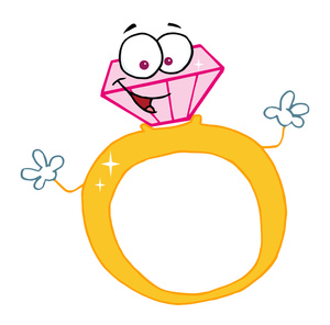 cartoon diamond ring