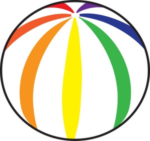 colorful beach ball