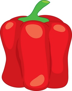 fresh red bell pepper