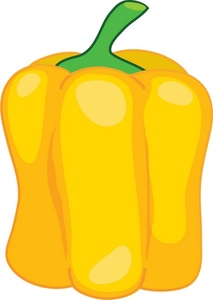 garden fresh yellow bell pepper