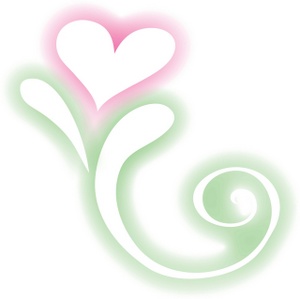 heart flower graphic