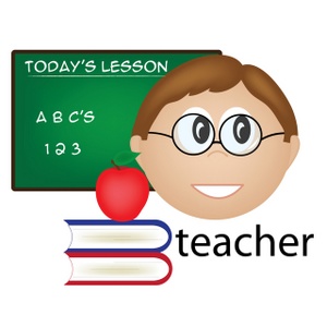 acclaim clipart: male schoolteacher