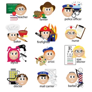 acclaim clipart: occupation icons