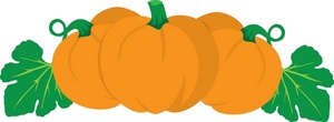 acclaim clipart: pumpkins growing in a garden