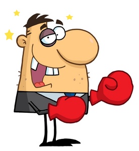 punch drunk boxer cartoon