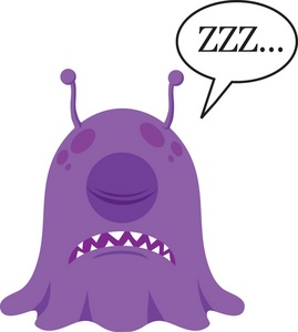 acclaim clipart: sleeping monster