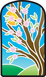 acclaim clipart: spring season scene